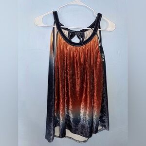 Women’s 1x Velour Flowy Ombré Tank Top NWT